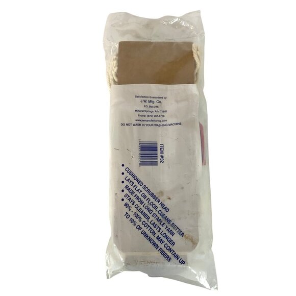 Cotton Mop Replacement Head Cushioned Scrubber JW Mfg Co Item 32 Made In USA - Picture 2 of 4